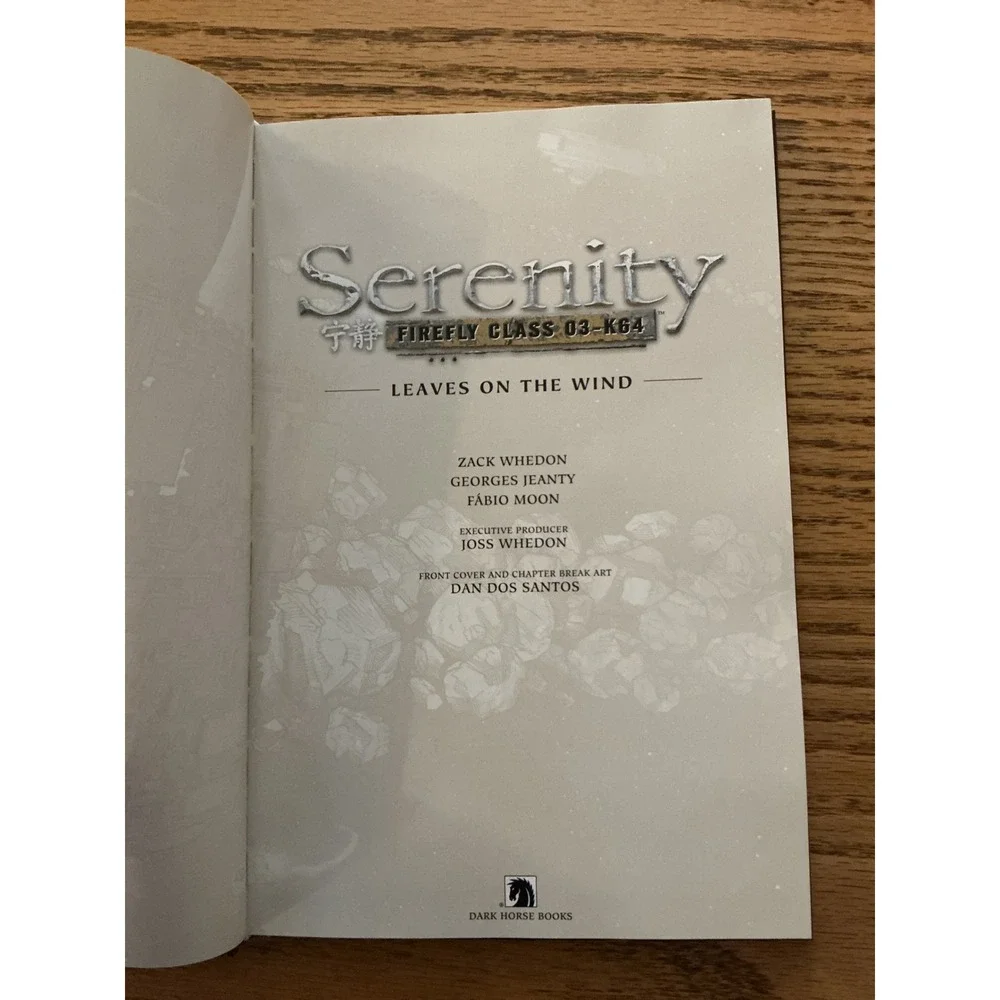Serenity Firefly Graphic Novel Lot Leaves on the Wind No Power in the Verse HC